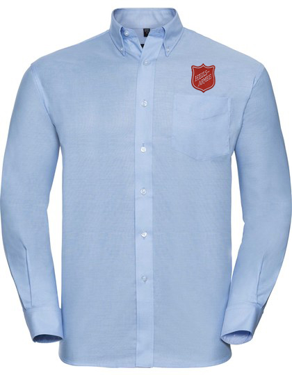 Herren Long Sleeve Classic Oxford Shirt Farbe Oxford Blue